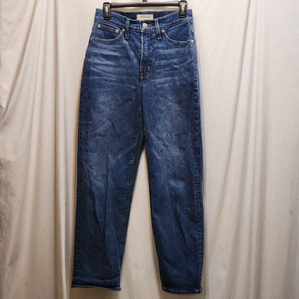 Madewell Denim Blue Jeans Perfect Vintage Straight High Rise‎ 26